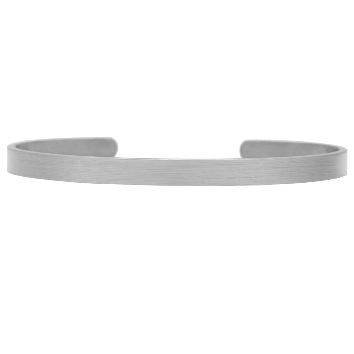 Matt Surface Brushed Stainless Steel Blank Cuff Bangle 4 Colors Bracelet Jewelry Gifts for Man and Women