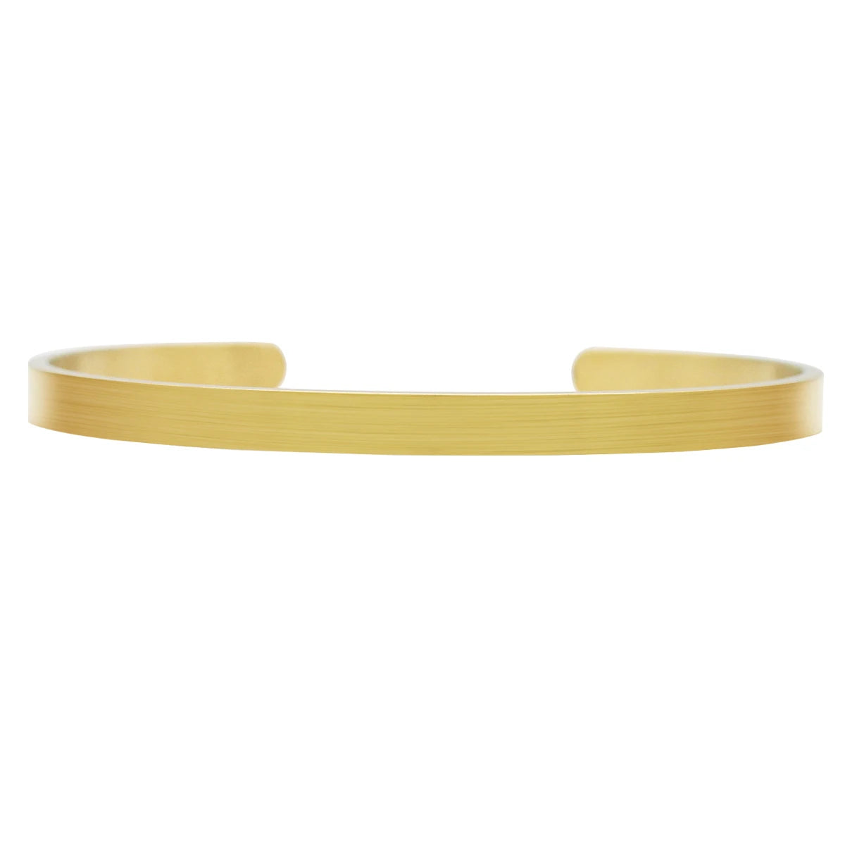 Matt Surface Brushed Stainless Steel Blank Cuff Bangle 4 Colors Bracelet Jewelry Gifts for Man and Women