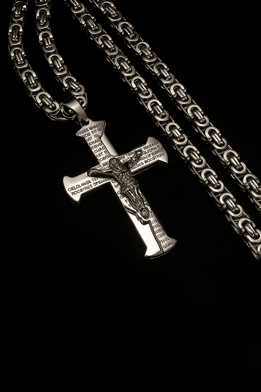 Jesus Cross Necklace | Stainless Steel